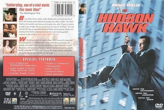 dvd cover Hudson Hawk (1991) R1