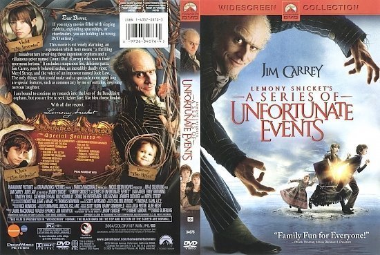 dvd cover Lemony Snicket's A Series Of Unfortunate Events (2004) WS R1