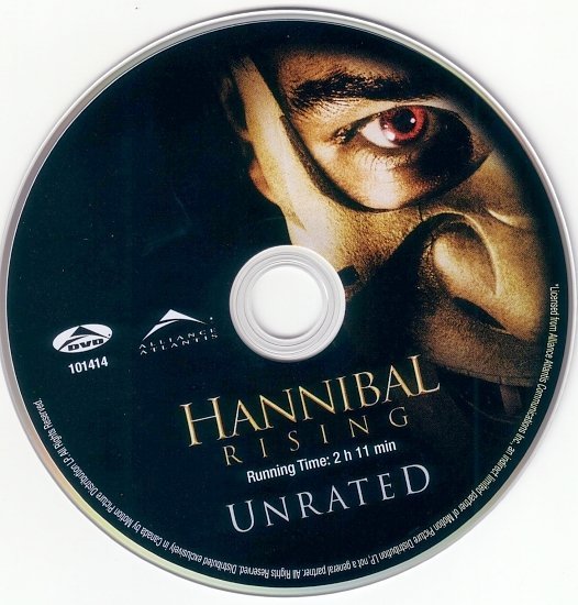 dvd cover Hannibal Rising (2007) UR WS R1