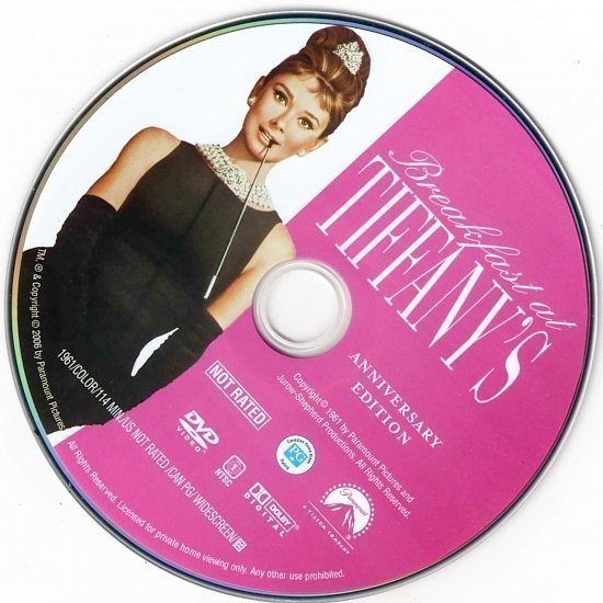 dvd cover Breakfast at Tiffany's (1961) AE WS R1