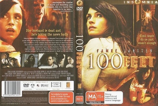dvd cover 100 Feet (2008) R4