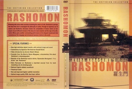 dvd cover Rashomon (1950) SE R1