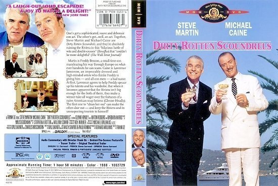 dvd cover Dirty Rotten Scoundrels (1988) WS R1