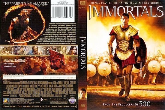 dvd cover Immortals1