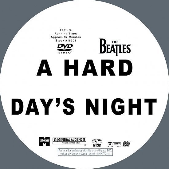 dvd cover A Hard Day's Night (1964) R0