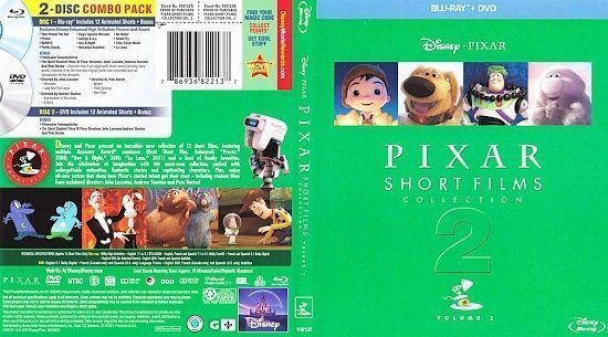 dvd cover Pixar Short Films Collection Volume 2
