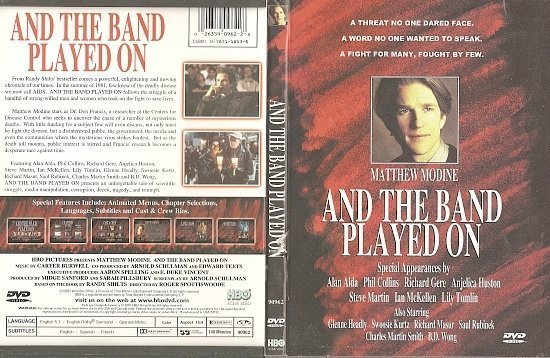 dvd cover And The Band Played On (1993) WS R1