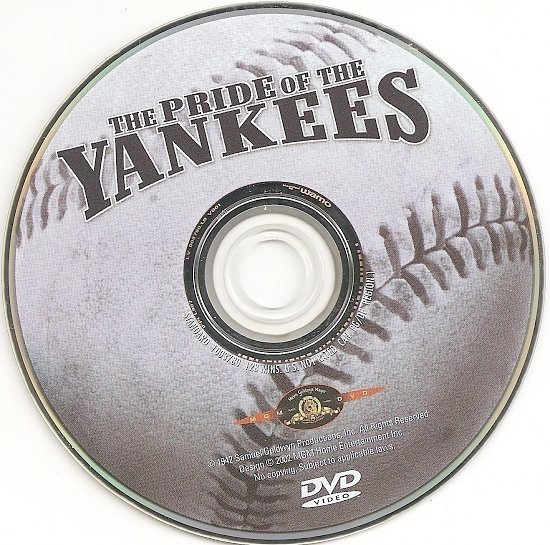 dvd cover The Pride Of The Yankees (1942) FS R1