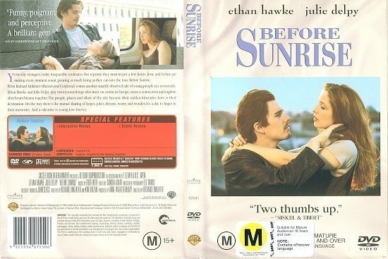 dvd cover Before Sunrise (1995) WS R4