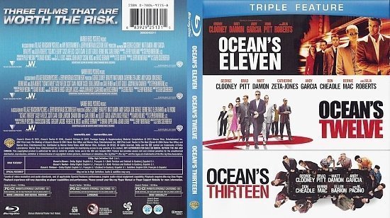 dvd cover Ocean's Eleven Ocean's Twelve Ocean's Thirteen