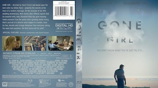 dvd cover Gone Girl Blu-Ray R1 Custom