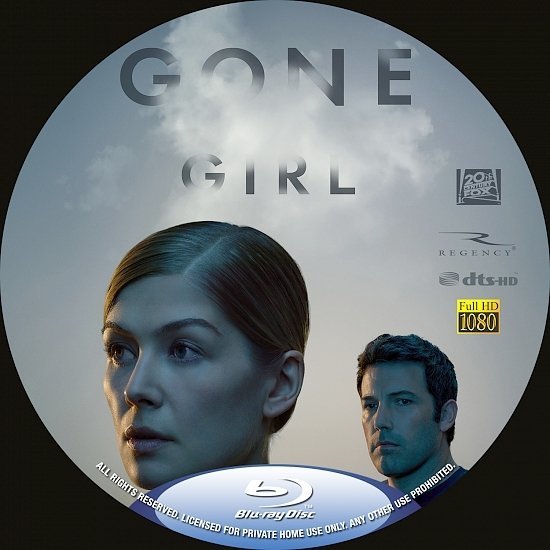 dvd cover Gone Girl Blu-Ray R1 Custom