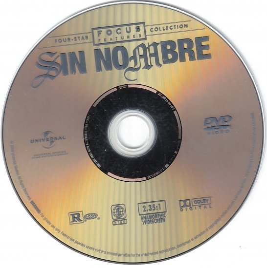dvd cover Sin Nombre (2009) WS R1