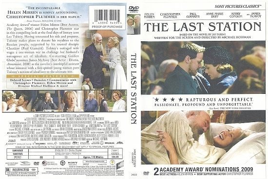 dvd cover The Last Station (2009) WS R1