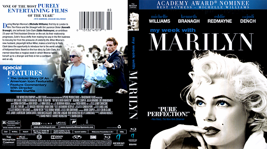 dvd cover My Week with Maryilyn