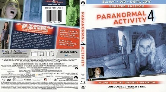 dvd cover Paranormal Activity 4