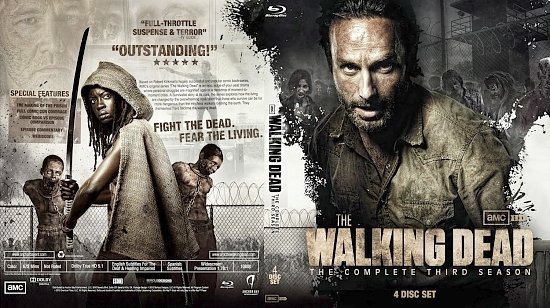 dvd cover The Walking Dead Season 3