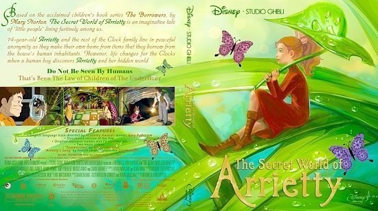 dvd cover The Secret World Of Arrietty