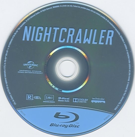 dvd cover Nightcrawler Blu-Ray