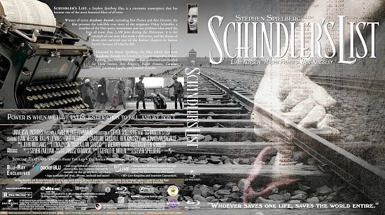 dvd cover Schindler's List
