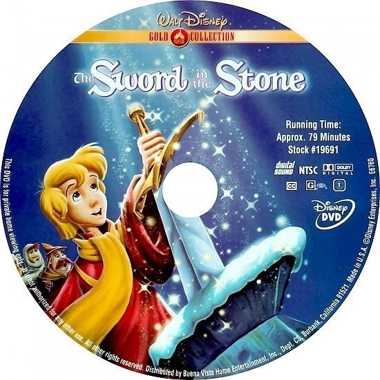 dvd cover The Sword In The Stone (1963) R1