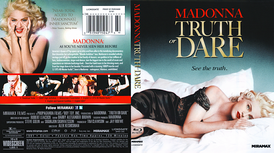 dvd cover Madonna: Truth Or Dare