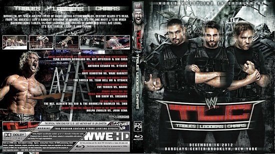 dvd cover WWE TLC 2012
