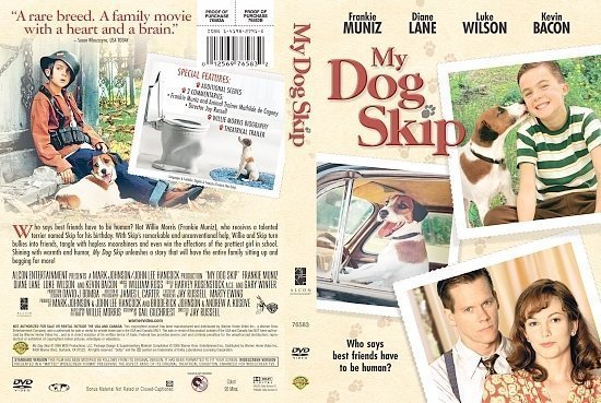 dvd cover My Dog Skip (2000) R1