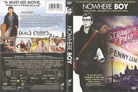dvd cover Nowhere Boy (2009) R1