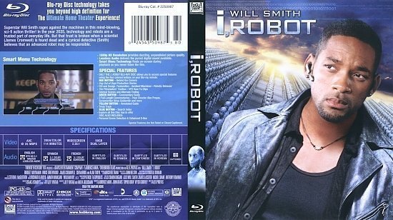 dvd cover I, Robot (2004) Blu-Ray