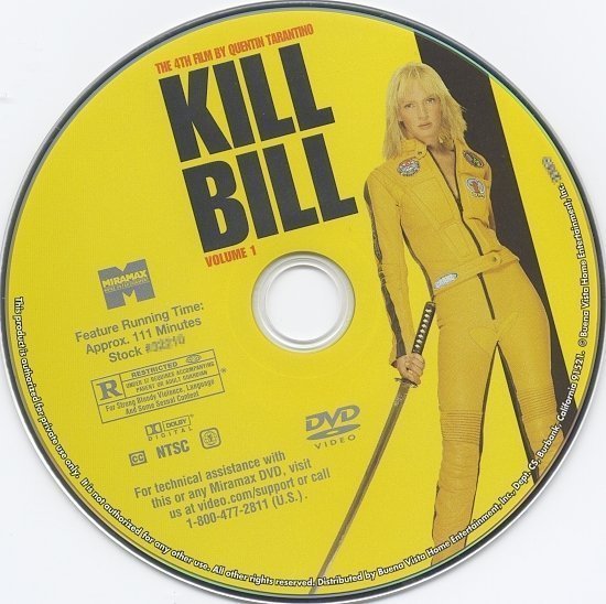 dvd cover Kill Bill: Volume 1 (2003) R1