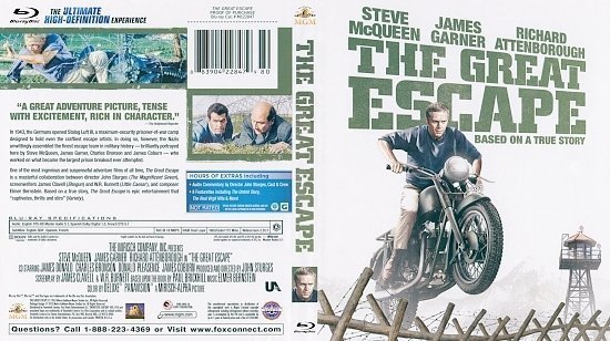 dvd cover The Great Escape (1963) Blu-Ray