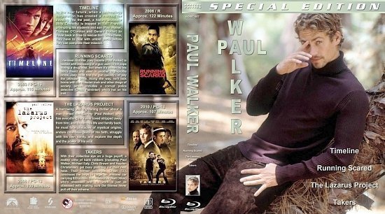 dvd cover Paul Walker Quad