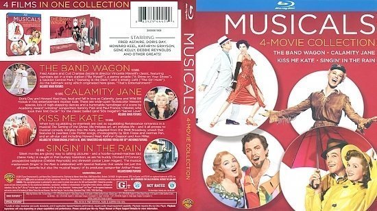 dvd cover Musicals - 4 Movie Collection Blu-Ray
