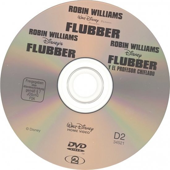 dvd cover Disney's Flubber (1997) R1