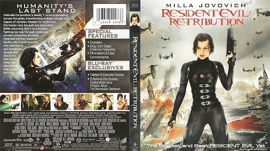 dvd cover Resident Evil Restribution