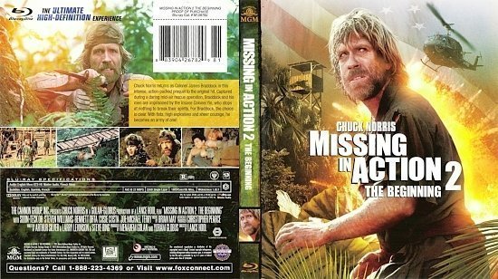 dvd cover Missing In Action 2 The Beginning
