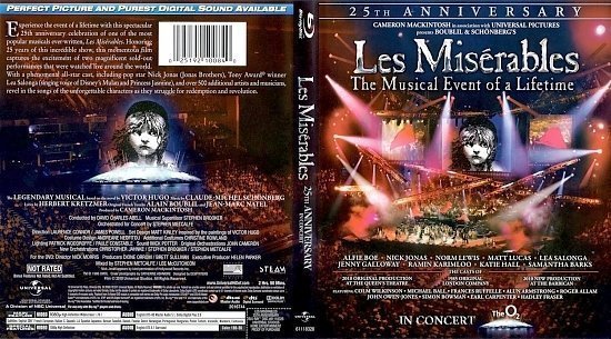 dvd cover Les Miserables In Concert 25th Anniversary
