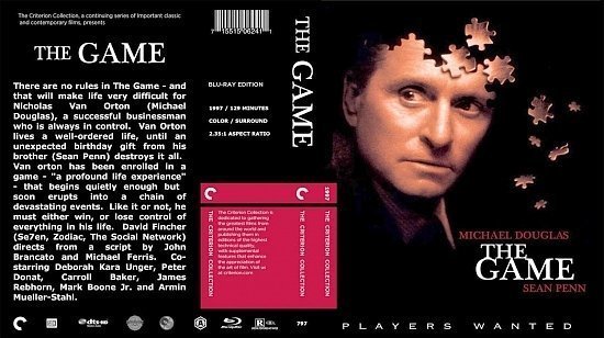 dvd cover The Game