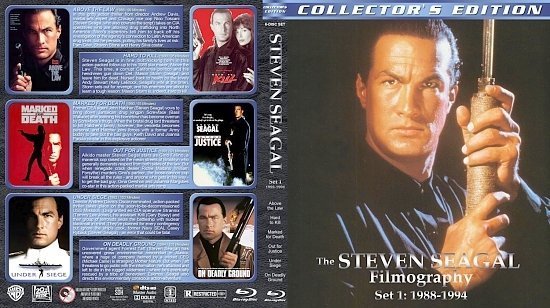 dvd cover Steven Seagal Filmography Set 1 (1988 1994)