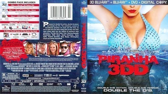dvd cover Piranha 3DD