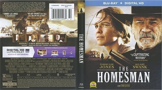 dvd cover The Homesman Blu-Ray