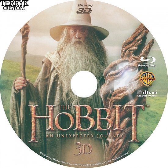 dvd cover The Hobbit: An Unexpected Journey 3D Blu-Ray