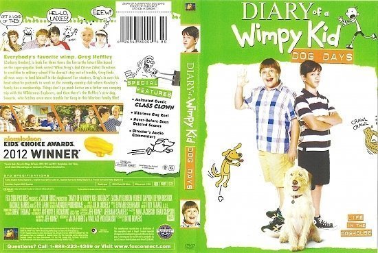 dvd cover Diary Of A Wimpy Kid: Dog Days R1