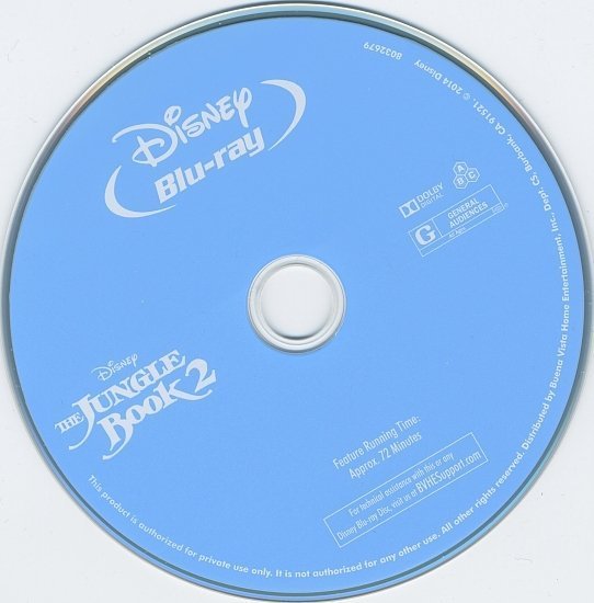 dvd cover The Jungle Book 2 Blu-Ray