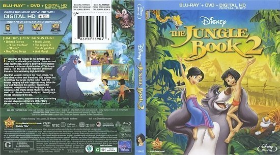 dvd cover The Jungle Book 2 Blu-Ray