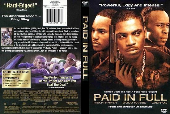 dvd cover Paid In Full (2002) R1
