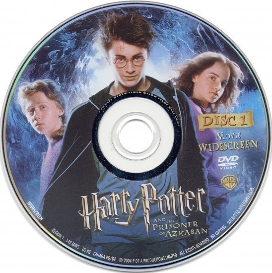 dvd cover Harry Potter And The Prisoner Of Azkaban (2004) WS R1