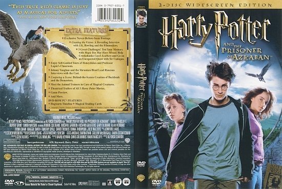 dvd cover Harry Potter And The Prisoner Of Azkaban (2004) WS R1