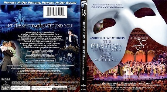 dvd cover The Phantom Of The Opera At The Royal Albert Hall
